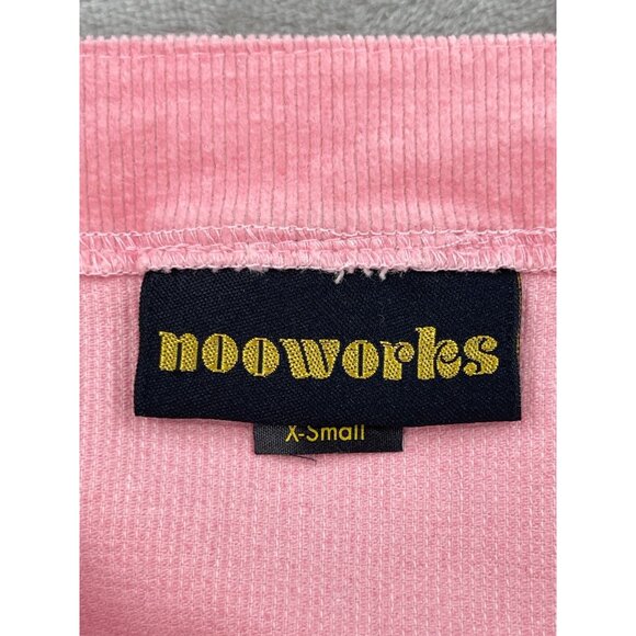 nooworks Pink Corduroy Overalls Made in USA Cotton Stretch Jumpsuit - Picture 9 of 15